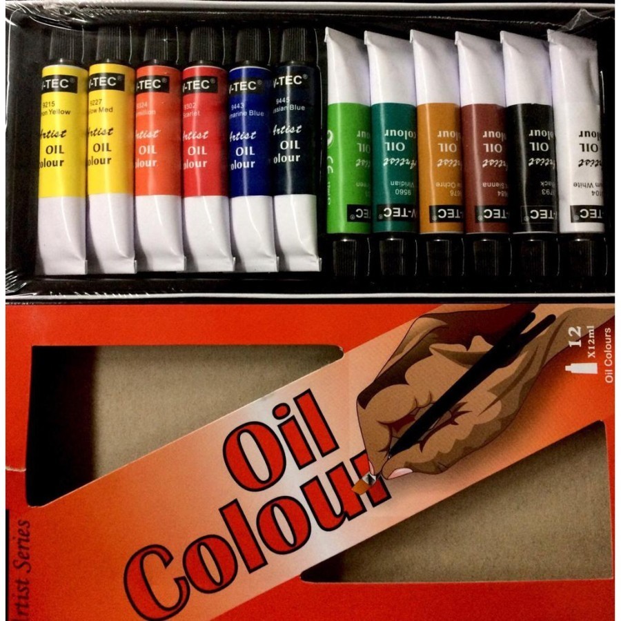

V-Tec Artist Series Oil Colours set 12x12ml / Cat Minyak Vtec Set 12