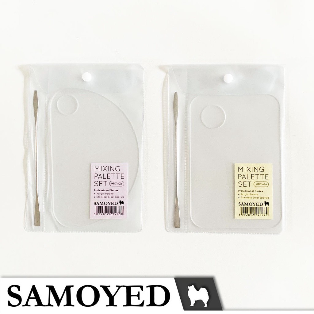 

Palet Lukis Mini / Make Up Akrilik / MUA Acrylic Mixing Palette Set Samoyed MPLT-A
