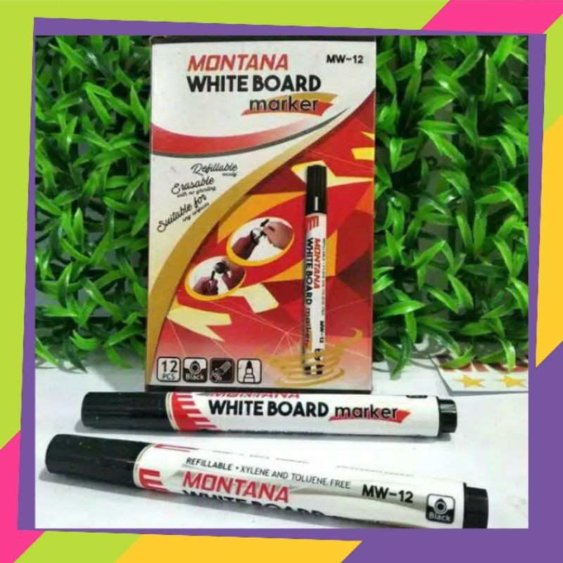 

Spidol Whitebeard Montana 1 pak Isi 12pcs WE!!!