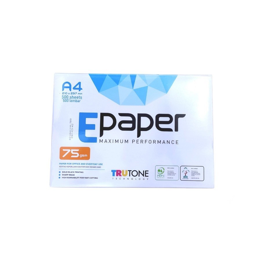 

Epaper Kertas Print/Fotocopy A4 75gr