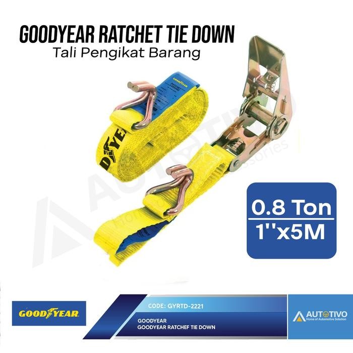 

Terlaris Goodyear Ratchet Tie Down Tali Pengikat Barang
