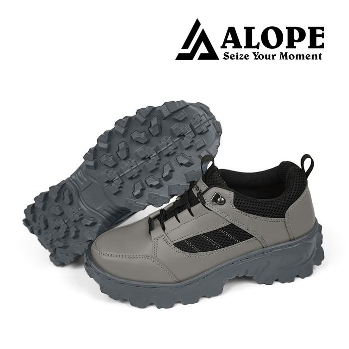 

Terlaris Alope Dizon Sepatu Safety Boots Proyek Ujung Besi Terbaru Steel Toe Cap Shoes