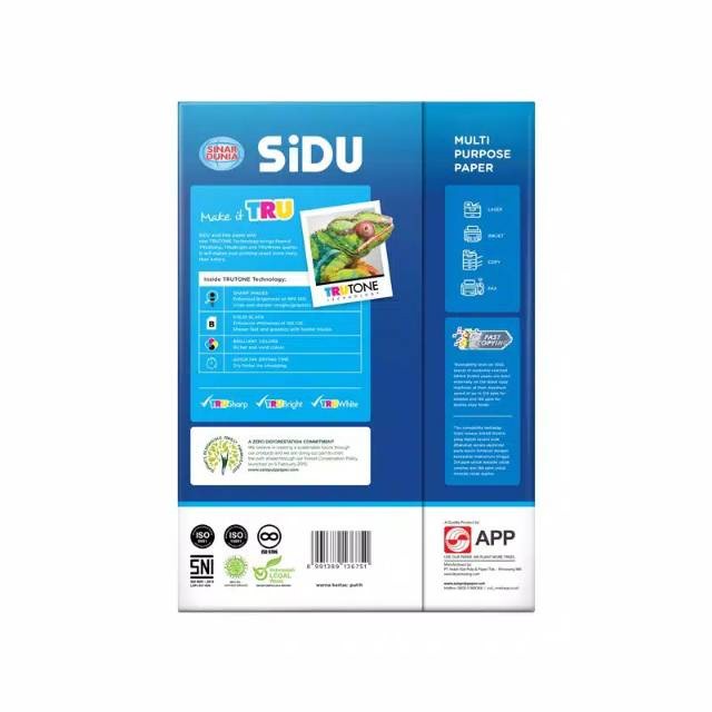 

Kertas HVS Sidu A4 75 gram / Kertas Fotocopy / Sinar Dunia