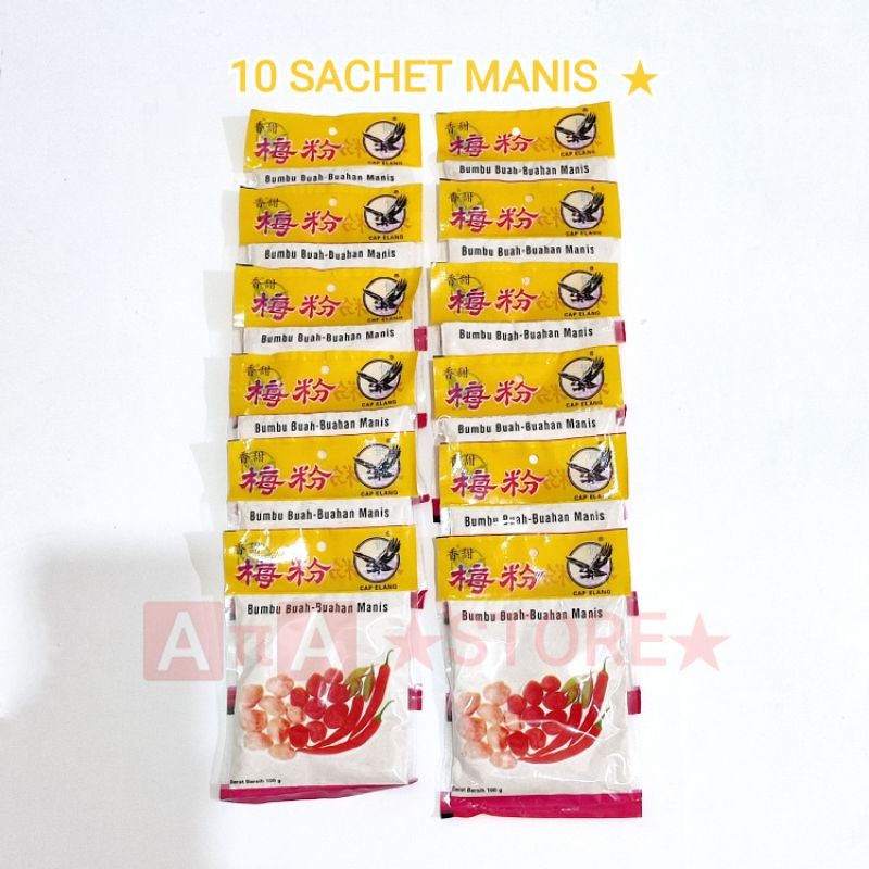 

bumbu buah manis Garam rujak Kiamboi/ 10`Sachet