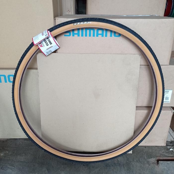 Ban Luar 700C 700 X 32/32C 700X32 700X32C Kenda Kwest Gum Tan Wall