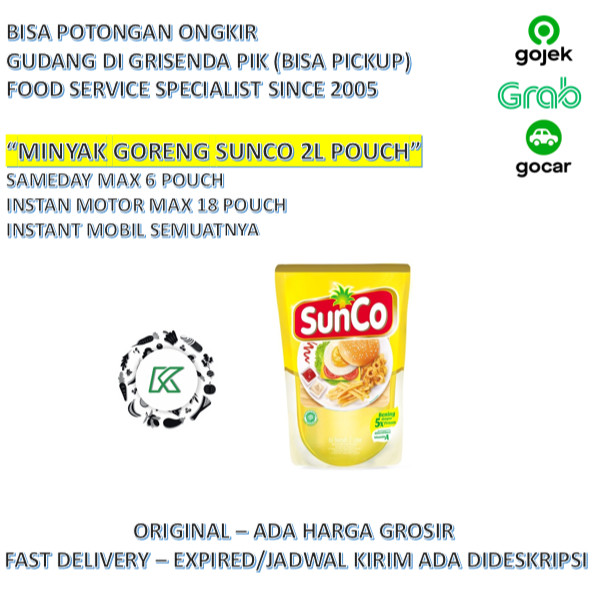 

Sunco Minyak Goreng 2L Satuan GOJEK
