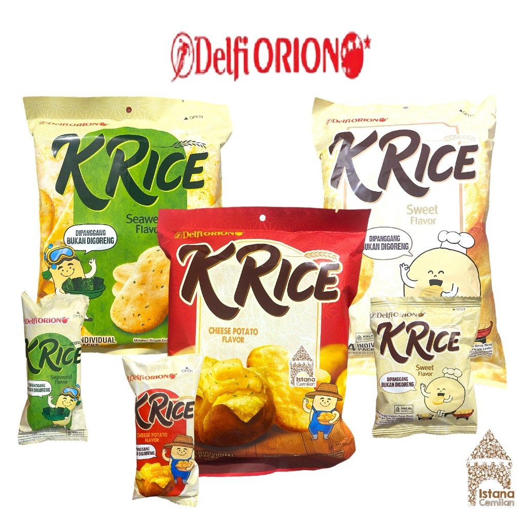 

Krice Delfi Orion Krekers Beras Sweet / Seaweed / Cheese PACK (isi 14 pcs) WE!!