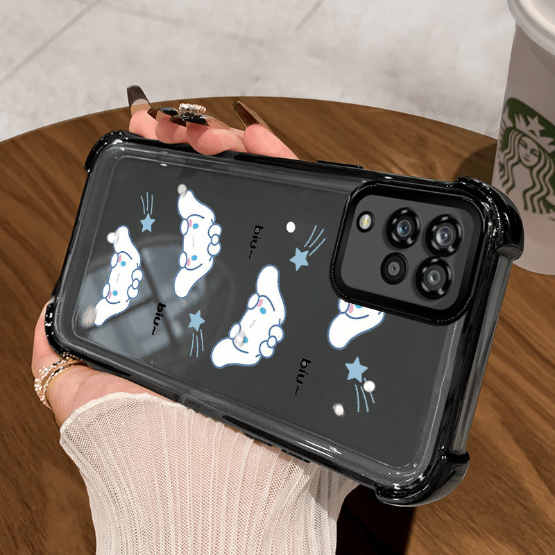 Casing Hp untuk Samsung A12 4G A12 5G M12 F12 Case Softcase Kesing Kartun Telinga Besar Anjing ponse