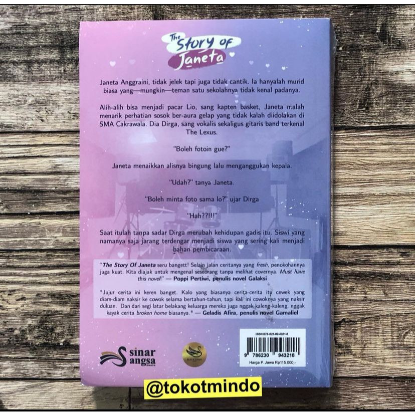 ORIGINAL Novel THE STORY OF JANETA (Sheisray Rini Indriani) - Penerbit BlackSwan