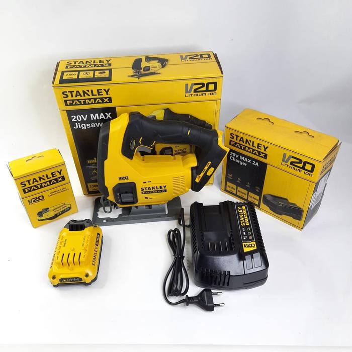 

Terlaris Stanley Scj 600 Mesin Jigsaw Potong Kayu Cordless Baterai 20 V Fatmax