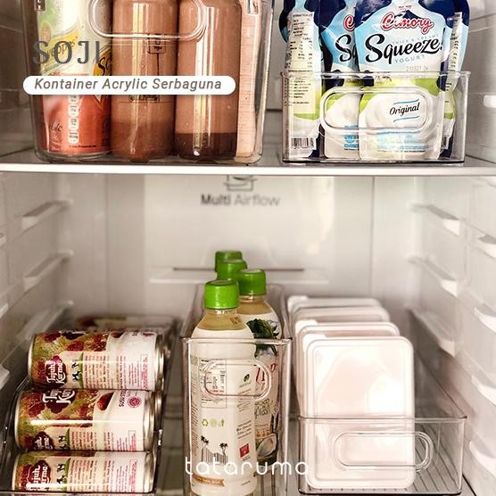 SOJI - Tempat Penyimpanan Makanan Kontainer Box Kulkas Akrilik