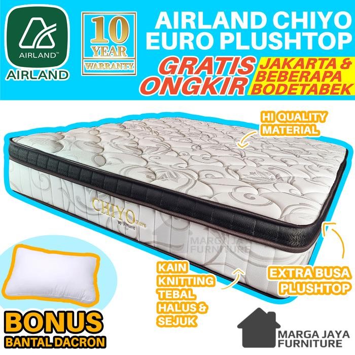 Kasur Springbed Airland Chiyo Plushtop 160 X 200 Spring Bed