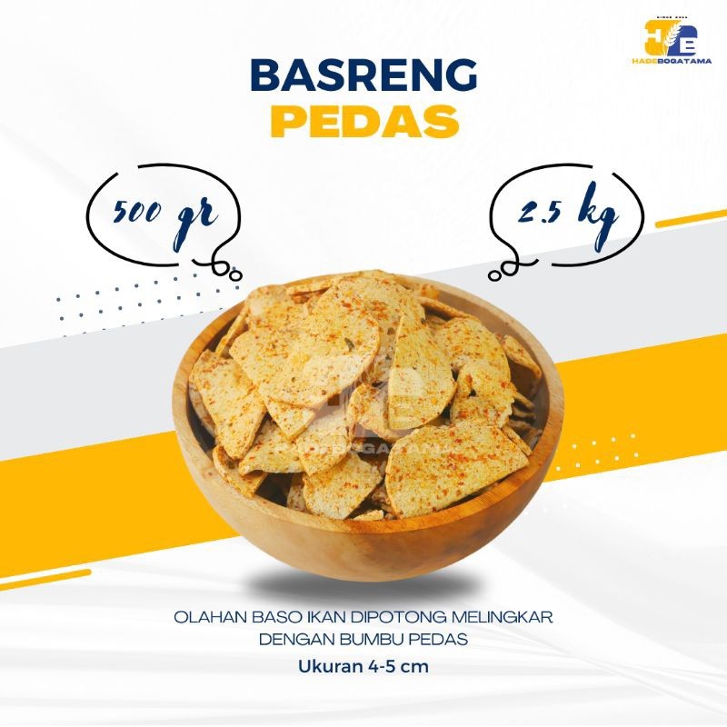 

Basreng Renyah Asin dan Pedas 500 gr (Bks) WE!!