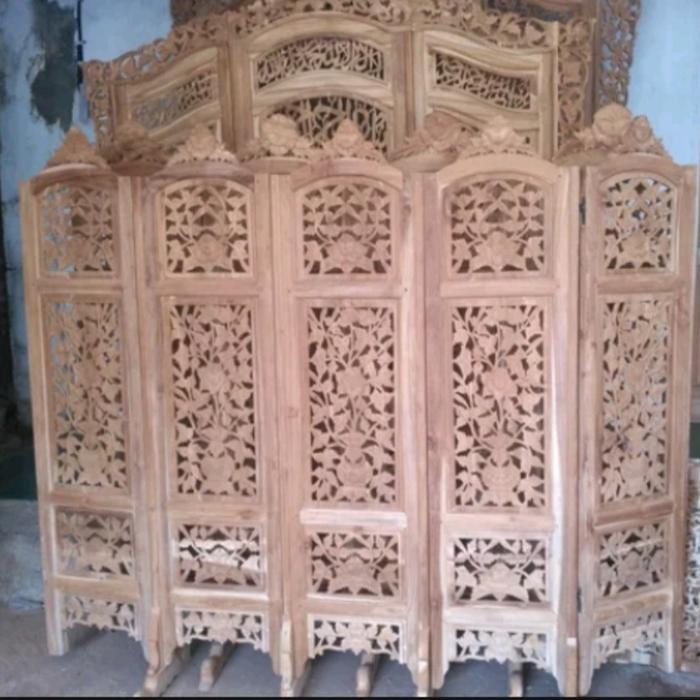 Sketsel Ukir Jati Penyekat Ruangan Jati Sketsel Jati Pembatas Ruangan Terlaris