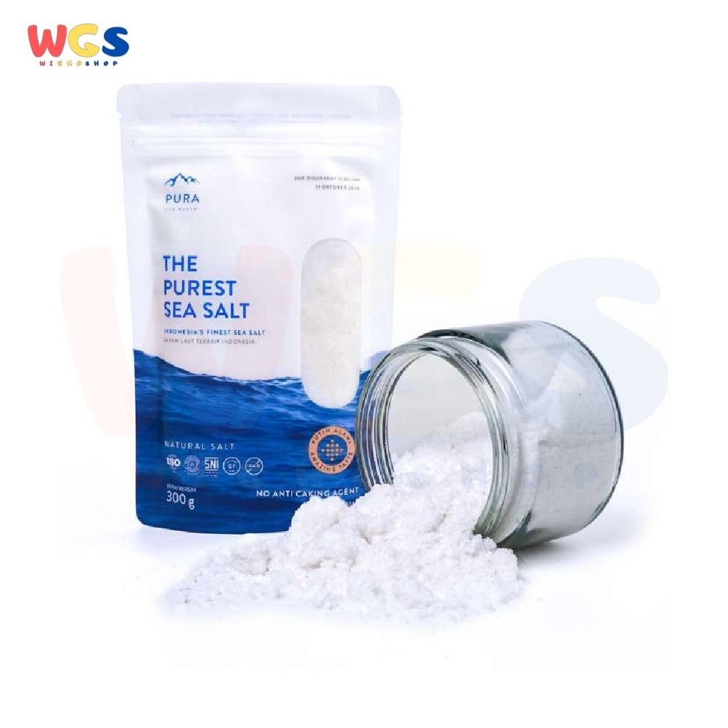

Pura Purest Natural Fine Sea Salt Non GMO Gluten Free 300g - Garam Laut Halus