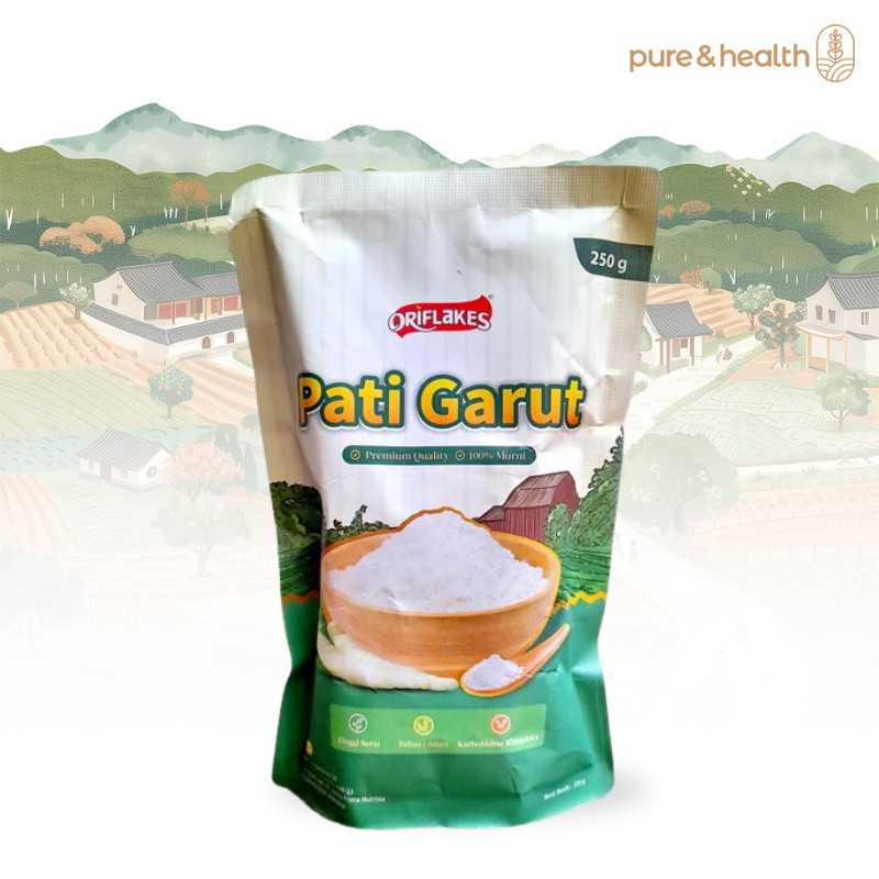

Tepung Pati Garut Organik 500 gr Free Gluten Natural Super Food
