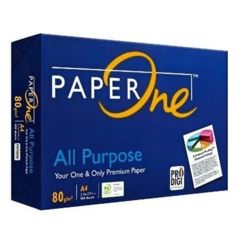 

Kertas HVS A4 80 GSM PAPER ONE Print & Copy Jaminan Kualitas