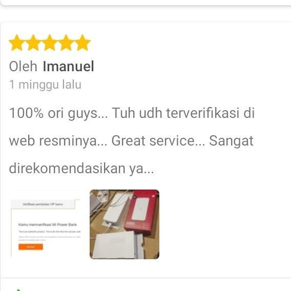 Powerbank Fast Charging Xiaomi Redmi 20000Mah Original Garansi Tam