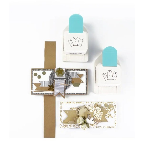 

Pelubang Kertas 3 In 1 Tag Paper Label Puncher Corner Rounder Pembolong DIY Scrapbook KM-8710B