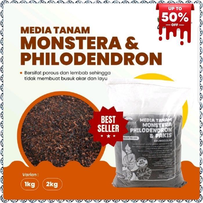 media tanam monstera philodendron siap pakai - media tanam monstera Kode 1244