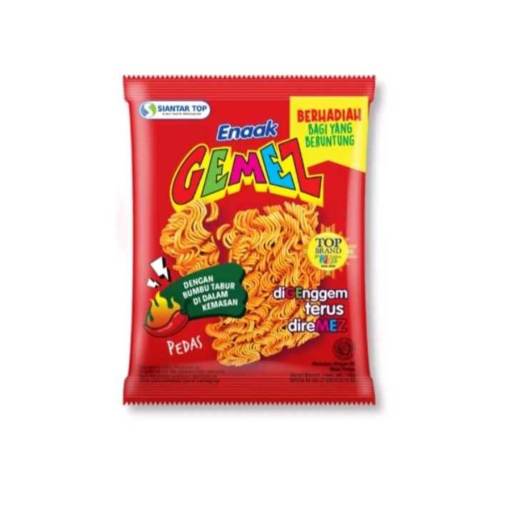 

Olivoliv Snack Mie Gemez Isi 20 Bks @ 15 Gr Enaak Siantar Top