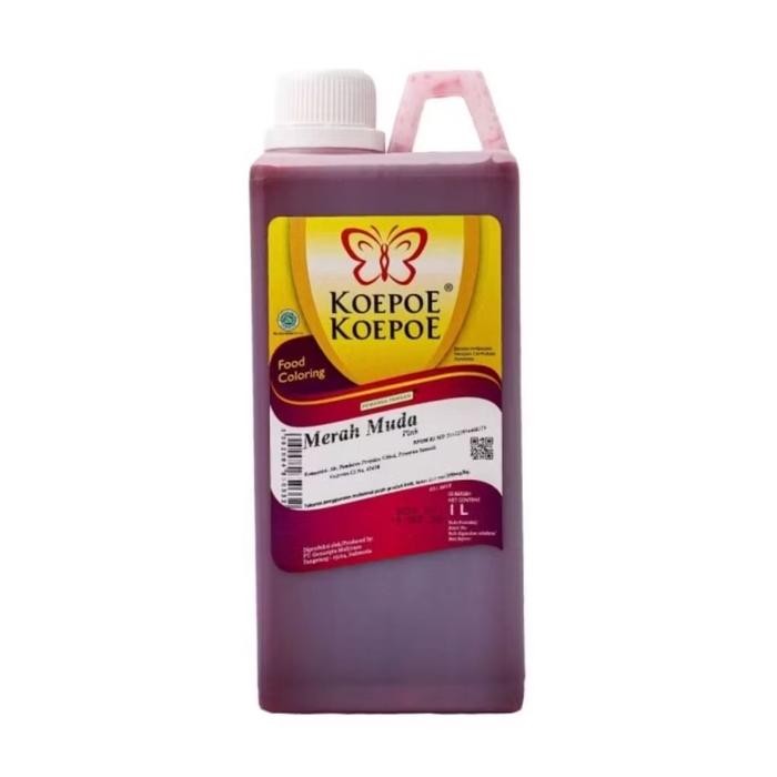 

Koepoe Koepoe Pewarna Merah Muda 1 Liter Merah Rose 1L