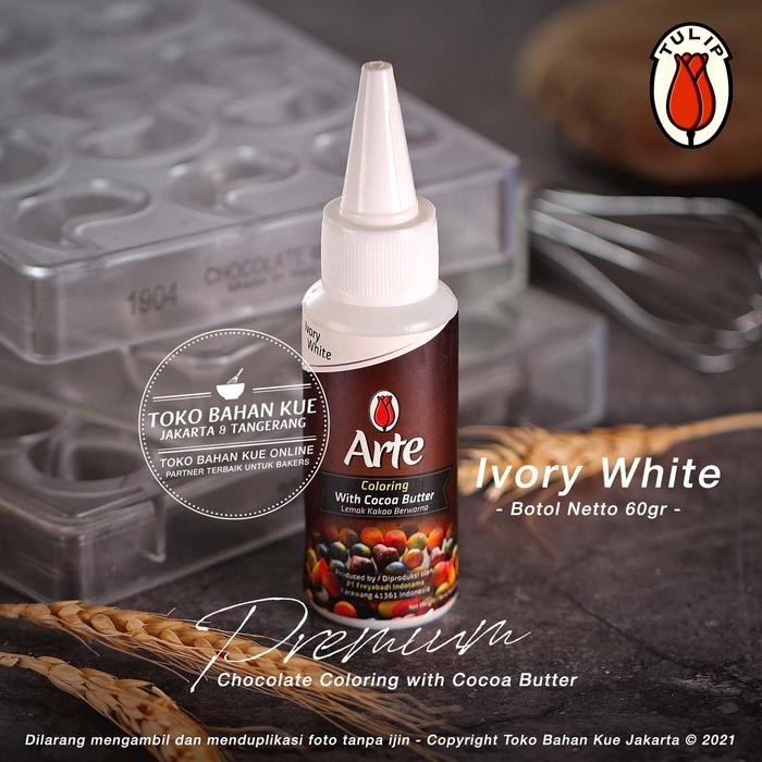 

Tulip Arte White Chocolate Coloring Cocoa Butter Pewarna Cokelat Putih