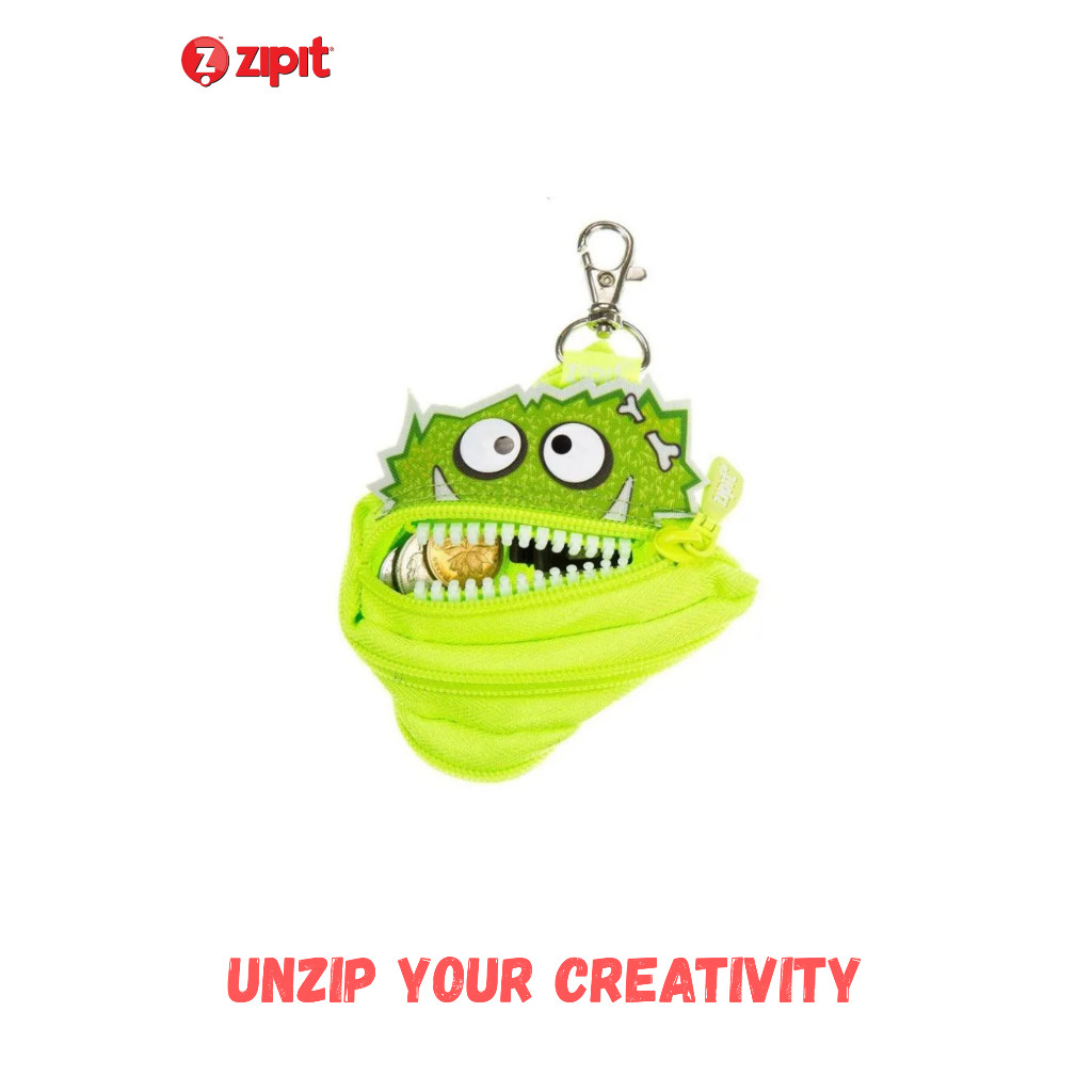 

Zipit Talking Monster Mini Pouch Bright Lime