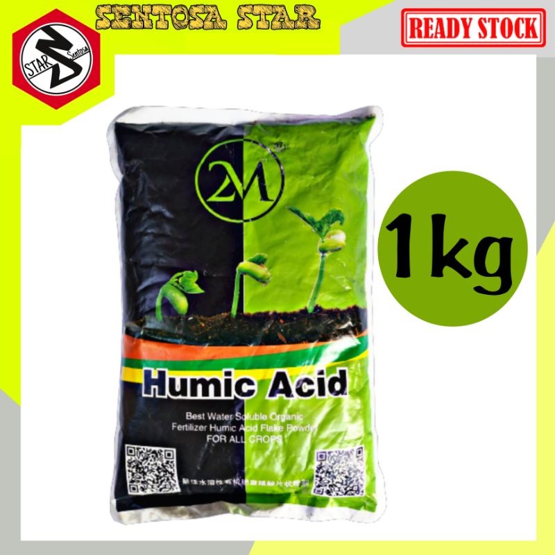 Flowersbloom Asam Humat 1Kg Larut Dalam Air/ Humic Acid Original Serbuk/ Asam Humat Ah-90/ Humic