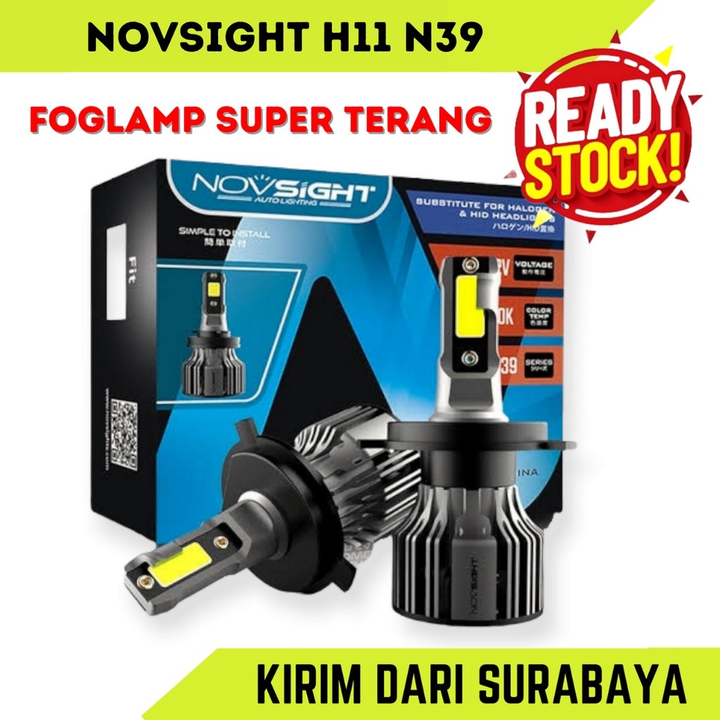 Citra Gardens Lampu Led Foglamp H11 Novsight N39 72Watt 10000Lumens - Super Terang