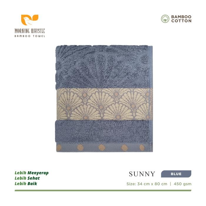 Morning Whistle Bamboo Towel - Sunny - 70135 Cm / 50 x 100 cm / 34 x 80 cm / Handuk Travel / Handuk