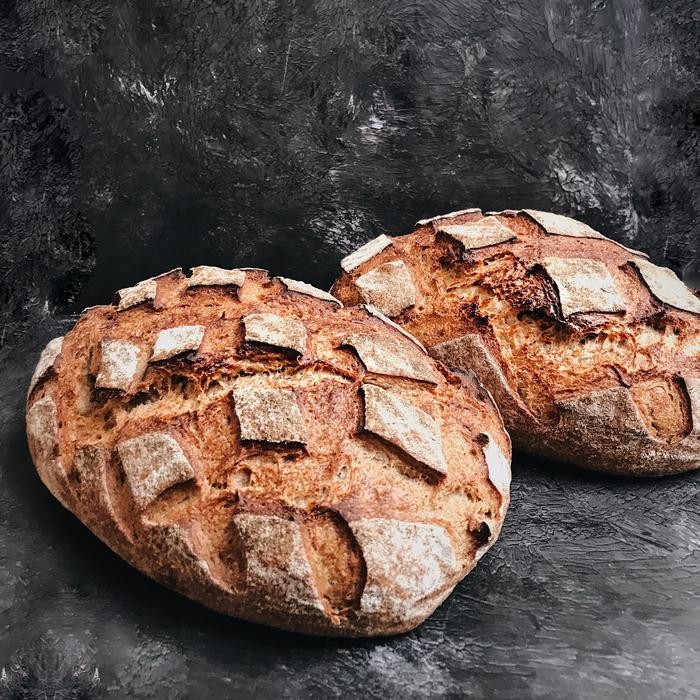 

JTTOP" [BULE BREAD] RYE WHEAT BLEND SOURDOUGH