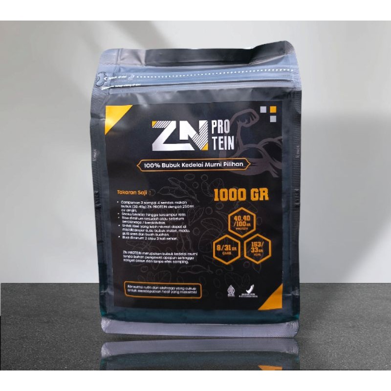 WHEY ZN PROTEIN SUSU KEDELAI BUBUK MURNI 1000 GR