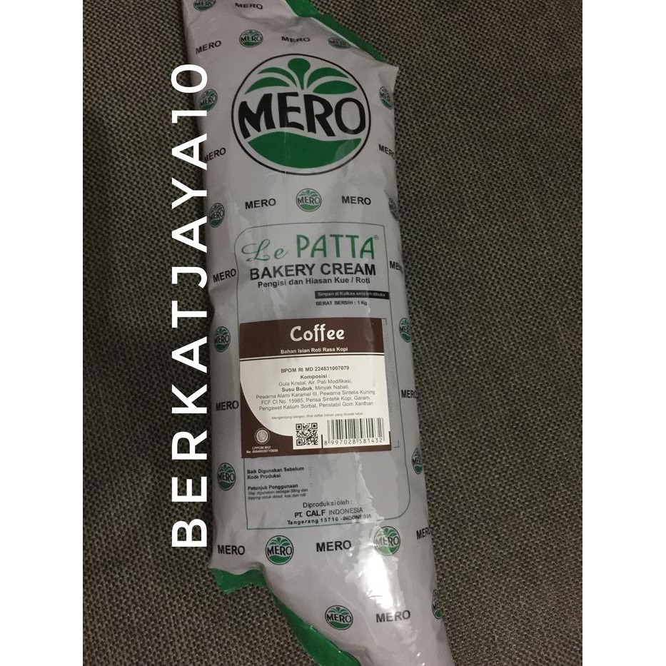 

JTTOP" MERO LEPATTA BAKERY CREAM COFFEE FILLING TOPPING RASA KOPI 1 KG