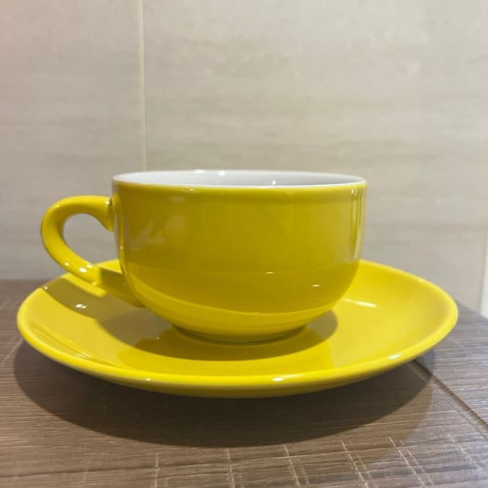 New ` Gelas kopi keramik cappucino 250ml Latte - cangkir cup espresso cafe