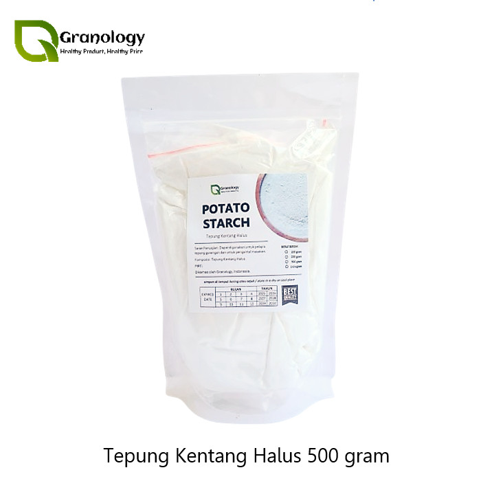 

Tepung Kentang Bubuk Halus / Potato Starch (500 gram) by Granology