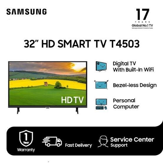 Smart TV LED SAMSUNG 32inch T4503 32 Inch HD