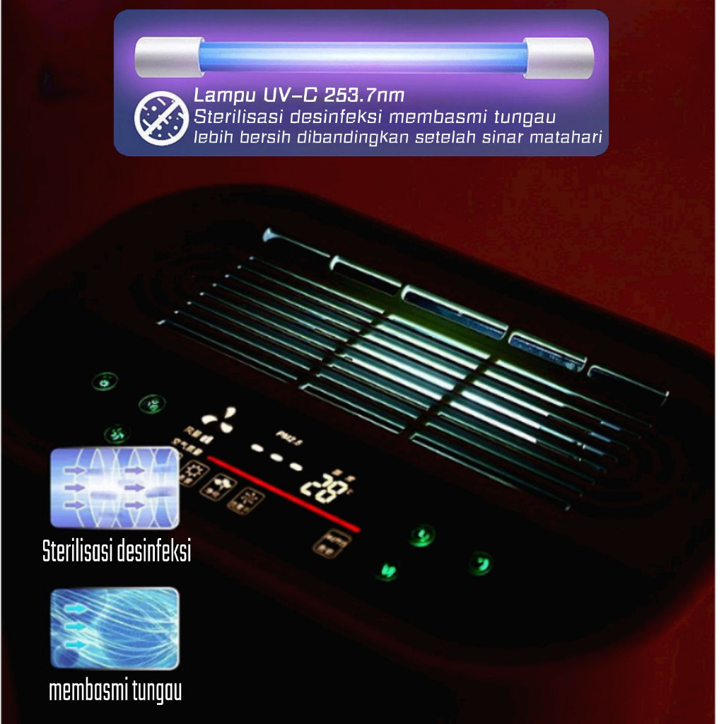 Miss Life Pembersih Udara Lampu UV One Home Air Purifier UV Light Sterilisasi, desinfeksi dan Mite