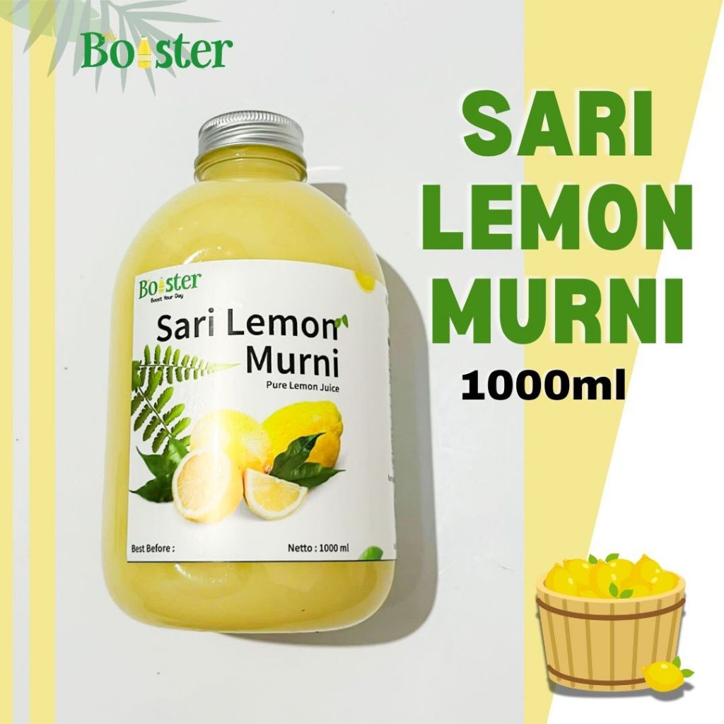 

MYBOOSTER SARI LEMON MURNI 1000 ML LEMON JUICE PURE 100% SARI LEMON CALIFORNIA ASLI ORIGINAL