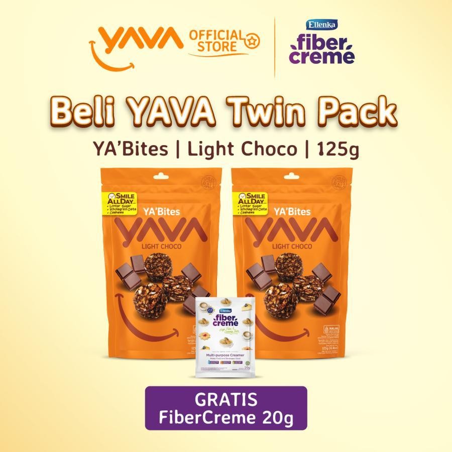 

YAVA TWIN PACK YA'BITES LIGHT CHOCO (2 X 125G) TERLARIS