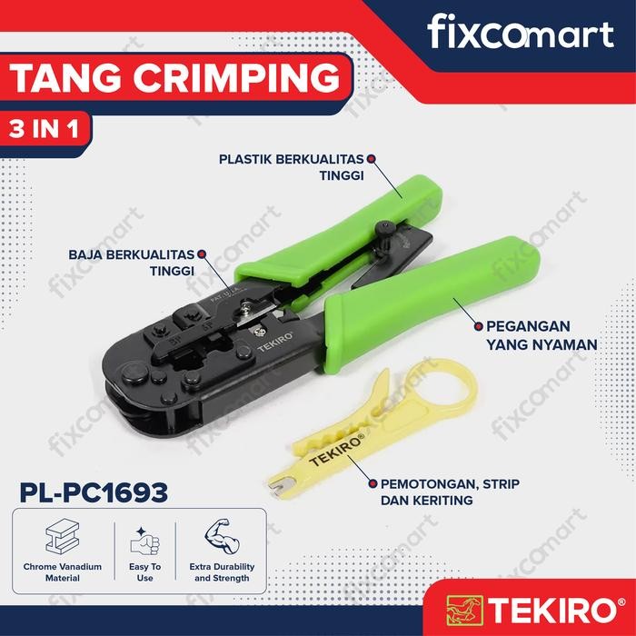 Tekiro Tang Crimping 3 In 1 / Tang Rj45 Promo