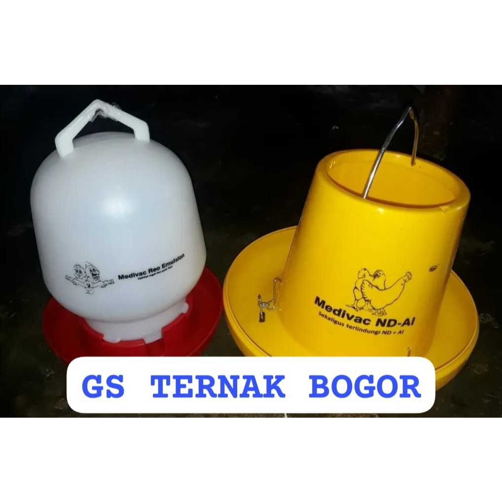 Paket Tempat Pakan Ayam 3 kg dan Tempat Minum Ayam 3 liter