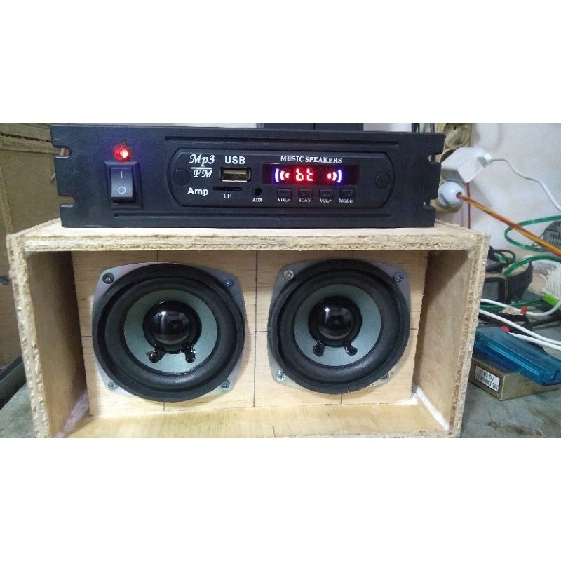 POWER AMPLIFIER MINI 12V MP3 Bluetooth USB RADIO FM MMC AUX dengan amplifier rakitan 12 volt stereo