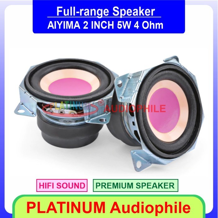 Speaker Full range 2 Inch Hifi speker full range import AIYIMA Suara Jernih YC2-3