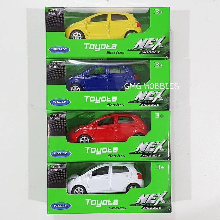 TOYOTA YARIS BAKPAO WELLY NEX 1:60 Diecast Miniatur Mobil Mainan Anak