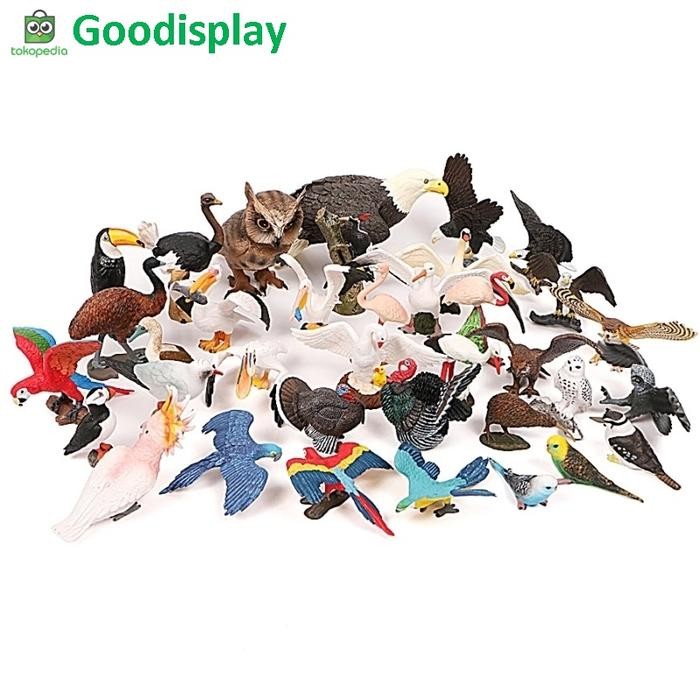 aneka mainan pajangan miniatur hewan figur animal bird burung
