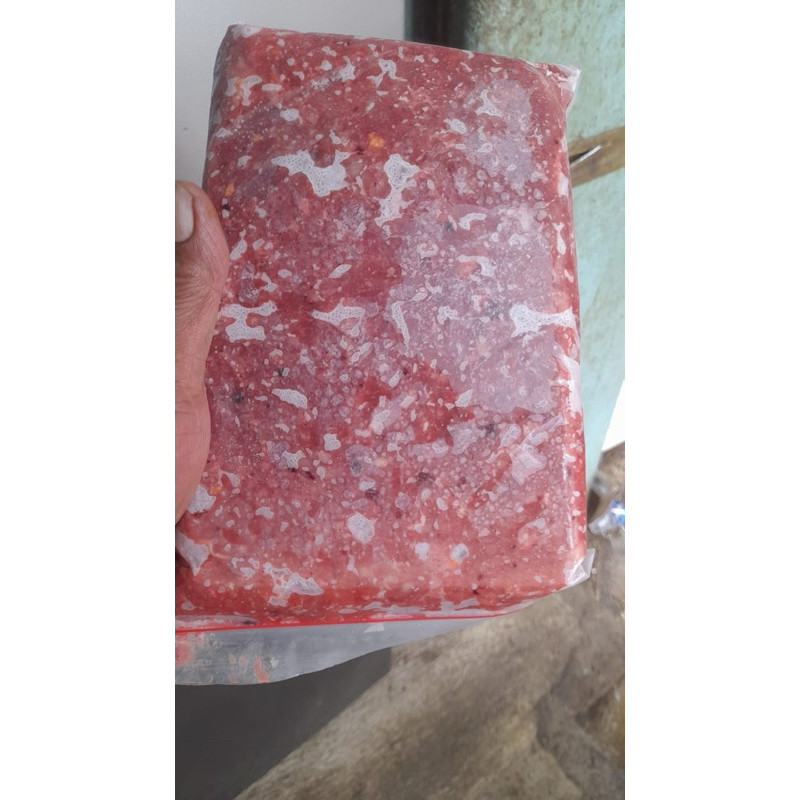 RAW FOOD KUCING-ANJING 1KG FULL DAGING SAPI PREMIUM