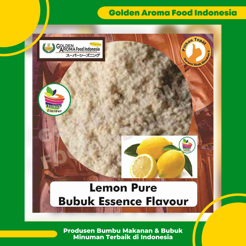 

Bubuk Lemon Pure Efe 1/2 Kg Essen Flavor Ekstrak Lemon Murni 500 Gram Tanpa Gula Flavour Essence