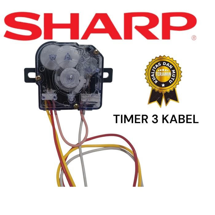 Terlaris timer wash Mesin Cuci Sharp 2 Tabung 7kg ES-T75NT-BL/PK / 75NT timer pencuci mesin cuci 2