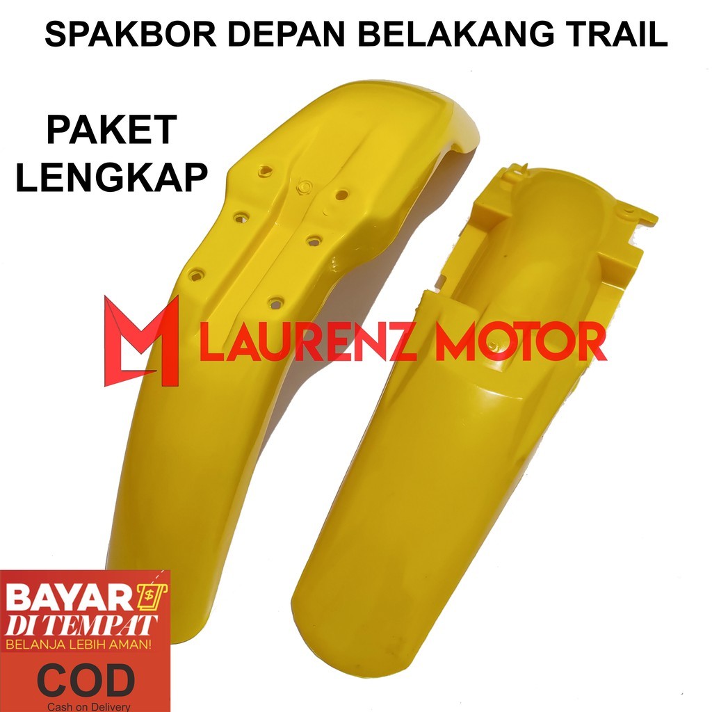 Premium Paket Lengkap Spakbor Depan Dan Belakang Trail / Klx 150 Dtracker Kawasaki Tutup Lumpur